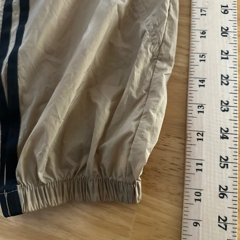 Adidas Originals Snap Track Pants Tan Black 3 Stripe Mens 34‎ NWT GN4274
